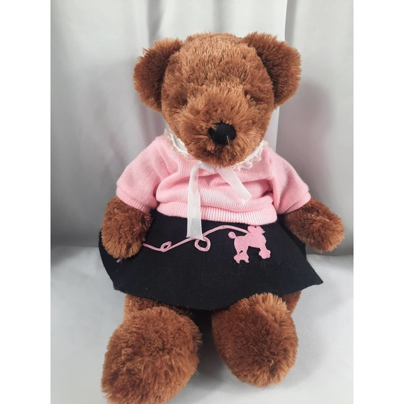 Dan Dee Buttery Soft Dress Me Differently Everyday Brown Bear - Picture 1 of 10